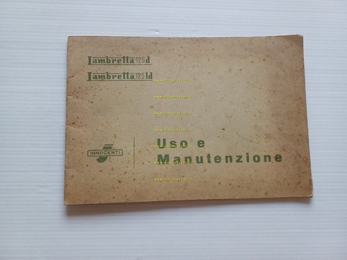 Innocenti Lambretta 125 D - LD 2a serie manuale uso …