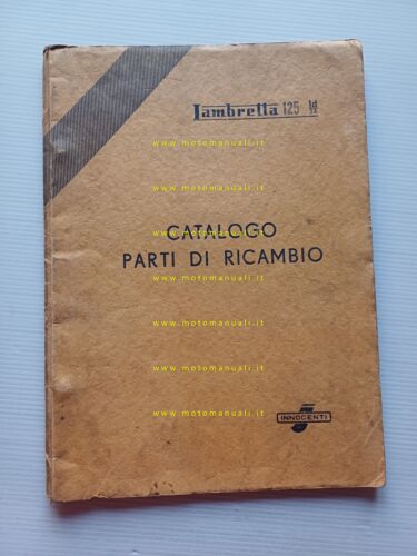 Innocenti Lambretta 125 LD 1953 catalogo ricambi originale