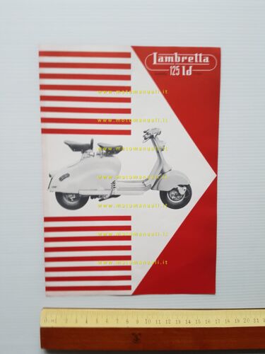 Innocenti Lambretta 125 ld 1957 depliant originale scooter