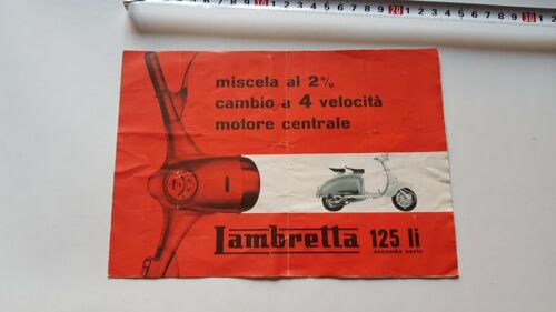 Innocenti Lambretta 125 Li 2a serie 1960 depliant originale scooter …