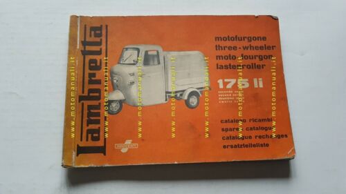 Innocenti Lambretta 175 LI 2a Serie motocarro 1960 catalogo ricambi …