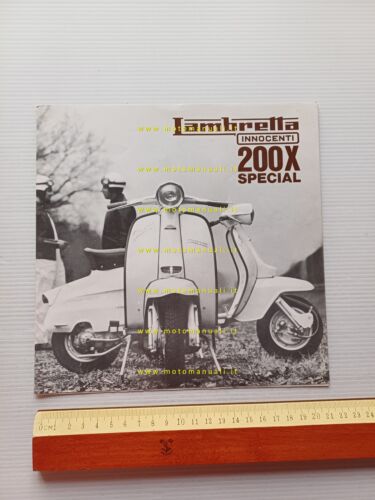 Innocenti Lambretta 200 X Special 1966 depliant italiano originale