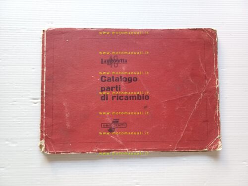 Innocenti Lambretta 48 1955 catalogo ricambi originale spare parts catalogue