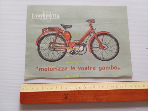Innocenti Lambretta 48 1955 depliant italiano originale