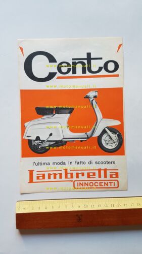 Innocenti Lambretta Cento 1964 depliant italiano originale