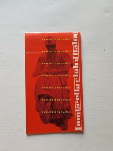 Innocenti Lambretta Club cartina Italia anni 60 originale no depliant