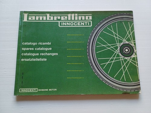 Innocenti Lambrettino 50 1966 catalogo ricambi originale