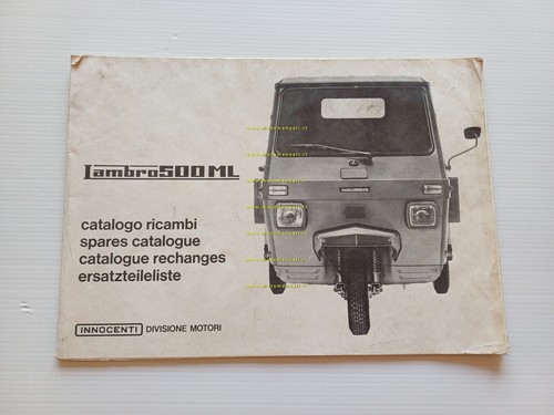 Innocenti Lambro 500 ML 1969 (varianti 550 V-550 M) catalogo …