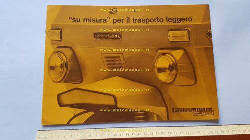 Innocenti Lambro 500 ML 1970 depliant originale italiano