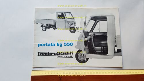 Innocenti Lambro 550 ML 1969 depliant originale italiano