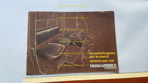 Innocenti Lambro 550 V 1969 depliant originale italiano