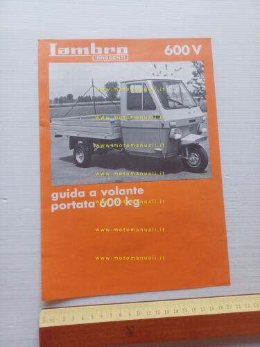 Innocenti Lambro 600 V depliant originale ITALIANO