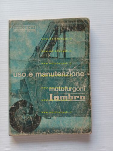 Innocenti Lambro 600 V-M - 550 ML-500 ML 1970 manuale …