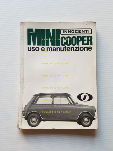 Innocenti MIni Cooper 1967 manuale uso manutenzione libretto originale italiano