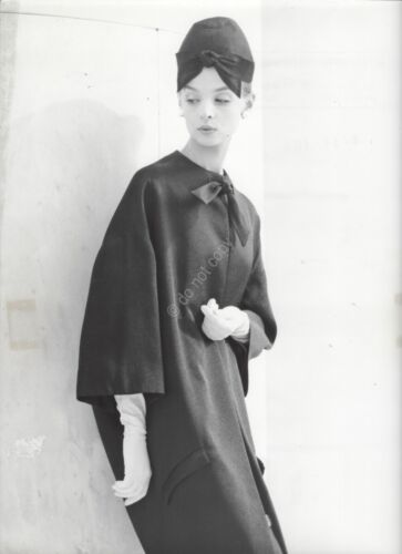 Iris Bianchi indossatrice foto originale anni '50 con cappotto Simonetta