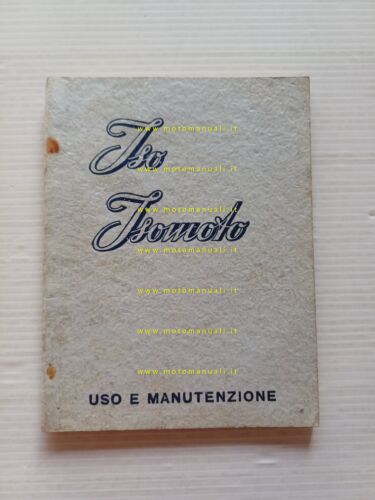 ISO 125 Isomoto Isoscooter 1951 manuale uso manutenzione libretto originale