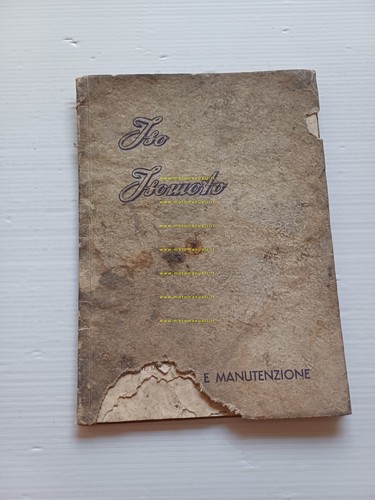 ISO 125 Isoscooter - Isomoto 1951 manuale uso manutenzione libretto …
