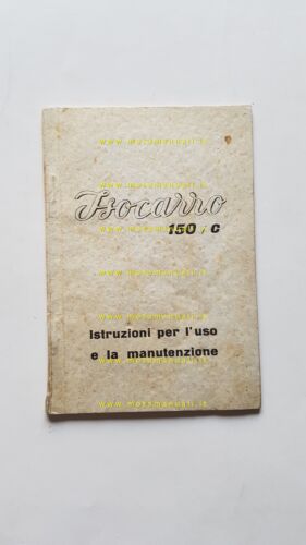 ISO 150 C motocarro manuale uso manutenzione libretto originale