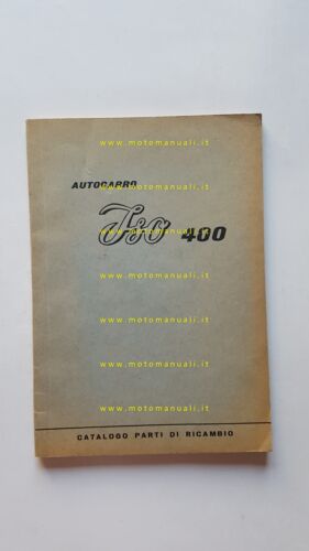 ISO 400 Autocarro 1959 catalogo ricambi originale