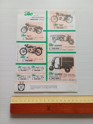 ISO catalogo produzione 1956 depliant originale italiano
