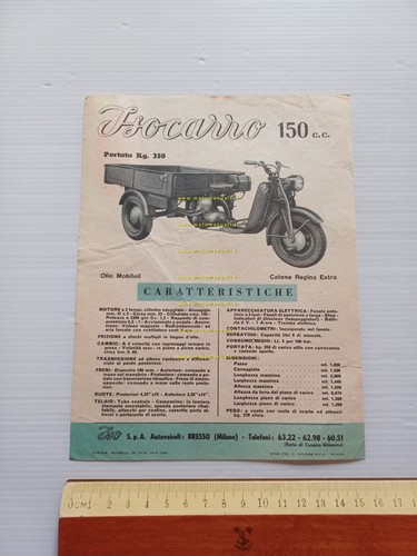 ISO Isocarro 150 1956 depliant italiano originale