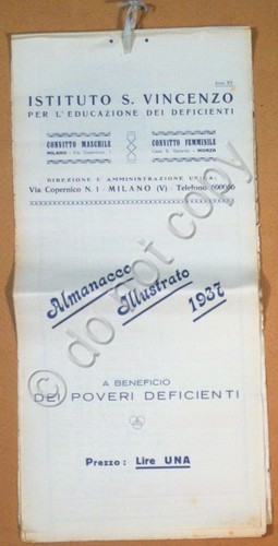 Istituto S. Vincenzo per la educazione dei deficienti Almanacco illustrato …