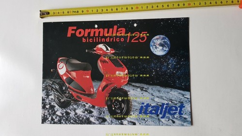 Italjet 125 Formula scooter anni 90 depliant originale italiano