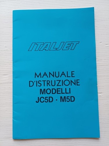Italjet 50 JC5D -M5D Mini Cross 1982 manuale uso manutenzione …