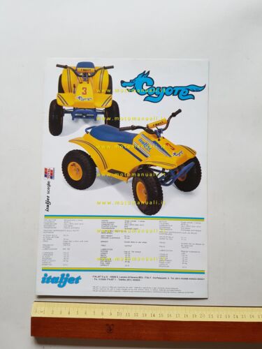Italjet Coyote 50 depliant auto giocattolo italiano originale