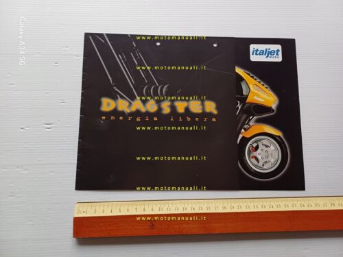 Italjet Dragster 125 - 180 scooter 1999 depliant originale italiano