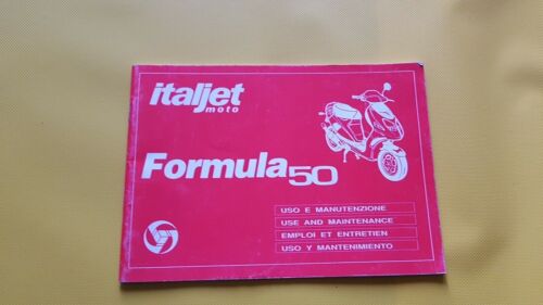 Italjet Formula 50 1994 1a serie manuale uso manutenzione SCOOTER …