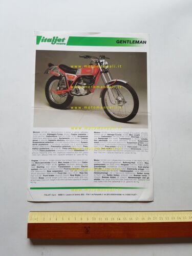 Italjet Gentleman 350 - Scott 350 1988 depliant italiano originale