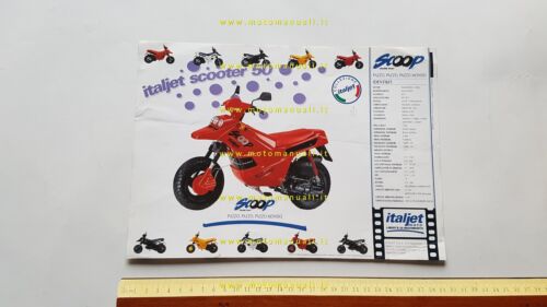 Italjet Scoop 50 scooter depliant originale italiano