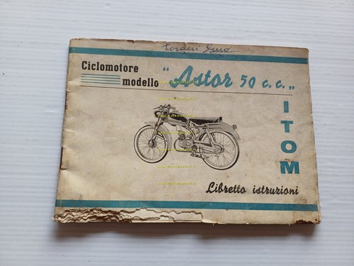 Itom Astor 50 Lusso -Turismo - Viaggio manuale uso + …