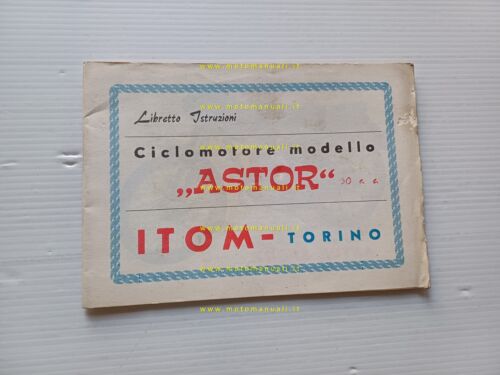 Itom Astor Sport 50 3M manuale uso manutenzione + catalogo …
