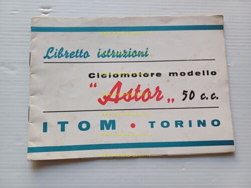 Itom Astor Sport 50 3M manuale uso manutenzione + catalogo …