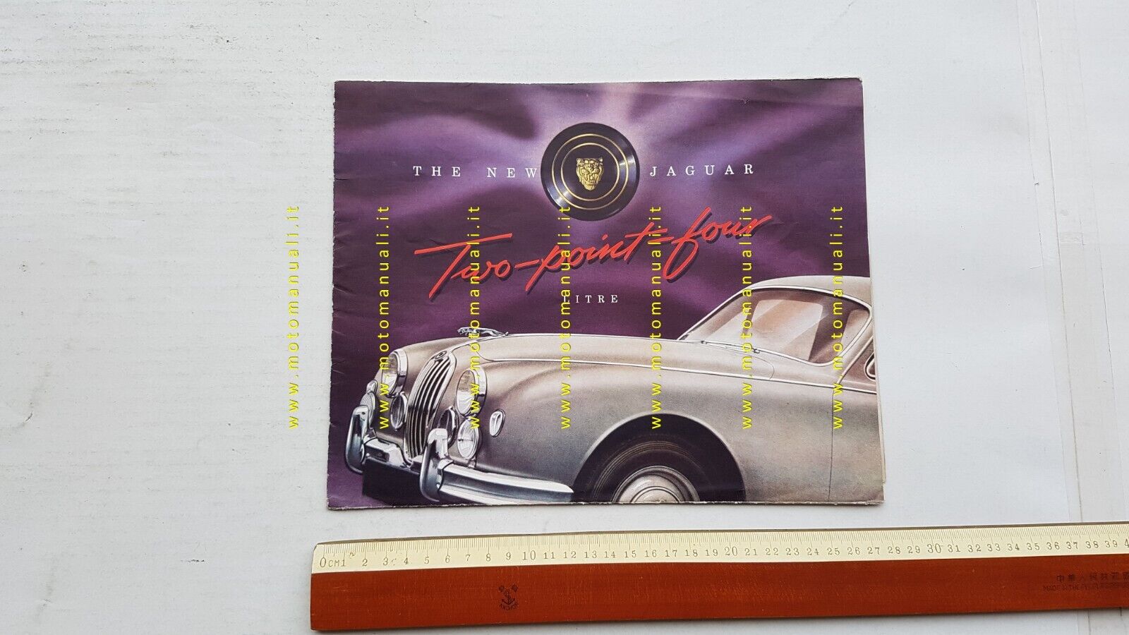 Jaguar 2.4 MKI 1955 depliant originale Francese FRENCH text