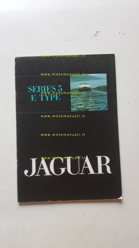 Jaguar E Type Series 3 1973 depliant originale ENGLISH auto …