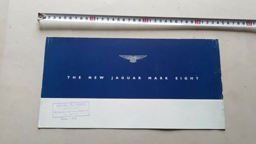 Jaguar Mark Eight 1956 depliant originale brochure INGLESE ENGLISH