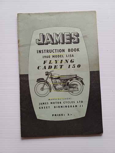 James Flying Cadet 150 LI5A 1960 manuale uso manutenzione originale