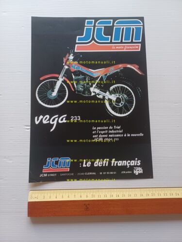 JCM Vega 233 Trial 1985 depliant originale