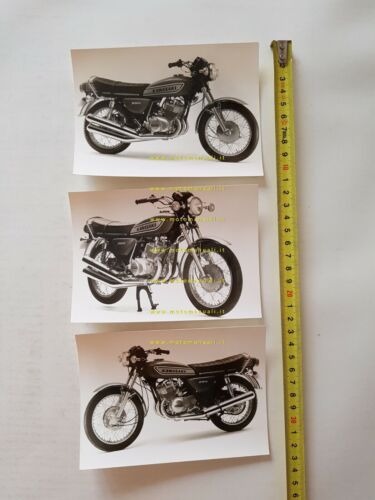 Kawasaki 250 S1 1975 lotto 3 foto cartella stampa originali …