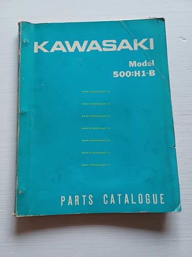 Kawasaki 500 H-1 B 1971 catalogo ricambi originale spare parts …