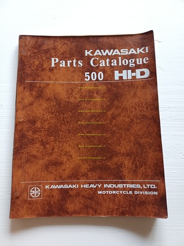 Kawasaki 500 H1-D 1972-73 catalogo ricambi originale spare parts catalogue
