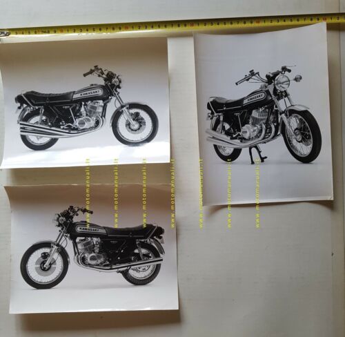 Kawasaki 750 Mach IV H2 1974 lotto 3 foto cartella …