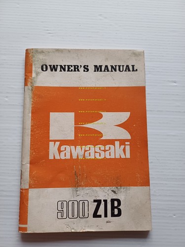 Kawasaki 900 Z1-B 1975 manuale uso manutenzione libretto originale inglese