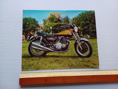 Kawasaki 900 Z1 Super 4 1972 foto cartolina formato A4 …