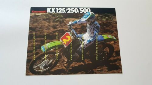 Kawasaki Cross Gamma Modelli 1989 depliant INGLESE originale motorcycle brochure
