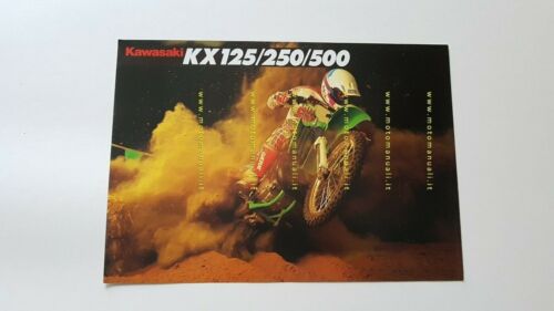 Kawasaki Cross Modelli 1991 depliant INGLESE originale brochure ENGLISH