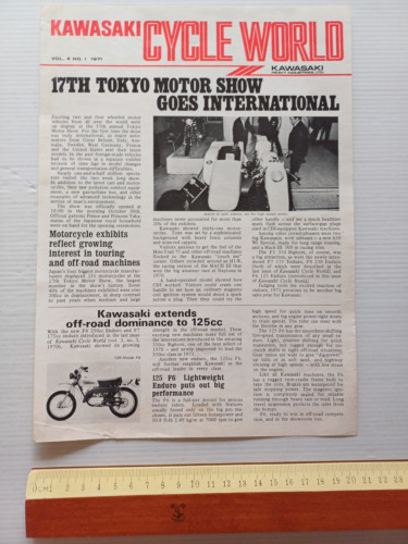 Kawasaki Cycle World Tokyo Motor Show - rivista aziendale originale …